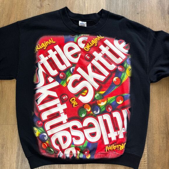 Pre-owned Skittles Candy Graphic Print Sweatshirt Gildan Large - Picture 2 of 9